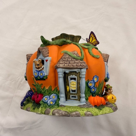 Partylite Harvest Pumpkin Tealight House - Picture 3 of 13